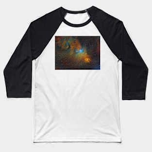 The Cone Nebula and the Christmas Tree Cluster Baseball T-Shirt